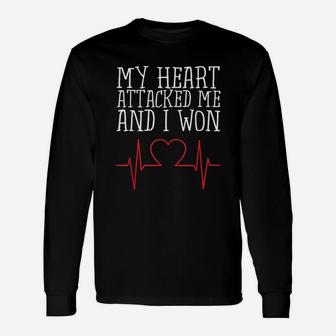 My Heart Attacked Me And I Won Unisex Long Sleeve | Crazezy DE