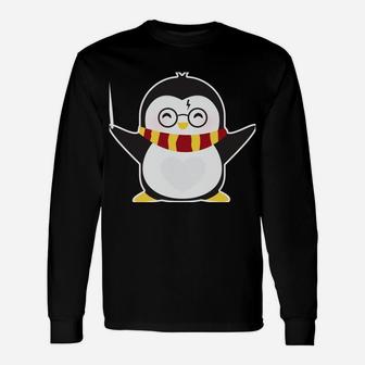 My Patronus Is A Penguin - Cute Design For Book Lovers Unisex Long Sleeve | Crazezy CA