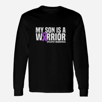 My Son Is A Purple Ribbon Unisex Long Sleeve | Crazezy AU