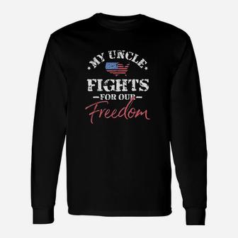 My Uncle Is In The Military Unisex Long Sleeve | Crazezy