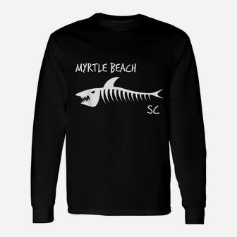 Myrtle Beach South Carolina Shark Unisex Long Sleeve | Crazezy UK