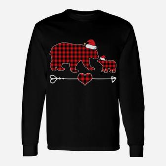Nana Bear Shirt Red Buffalo Plaid Nana Bear Pajama Unisex Long Sleeve | Crazezy DE
