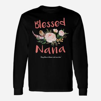 Nana-Pink-Flower Nitadesign1 Unisex Long Sleeve | Crazezy UK