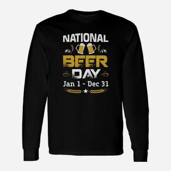 National Beer Day Long Sleeve T-Shirt - Thegiftio UK