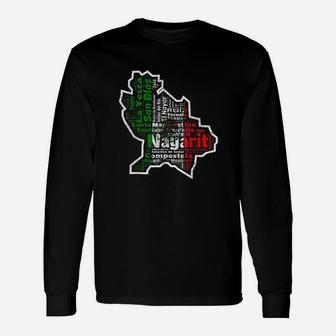 Nayarit Mexico Bandera Mexicana Municipios Mexican Flag Unisex Long Sleeve | Crazezy CA