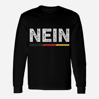 Nein T Shirt German No Saying Funny Germany Vintage Tee Gift Unisex Long Sleeve | Crazezy UK