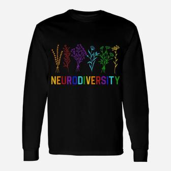 Neurodiversity Autism Awareness Adhd Rainbow Flower Autistic Unisex Long Sleeve | Crazezy DE