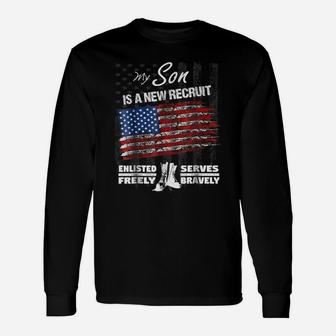 New Recruit Shirt - My Son Joined The US Military Unisex Long Sleeve | Crazezy