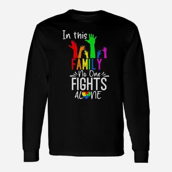 In This No One Fights Alone Lgbt Long Sleeve T-Shirt - Monsterry