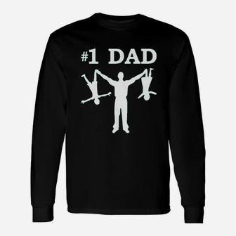 Number 1 Dad Long Sleeve T-Shirt - Thegiftio UK