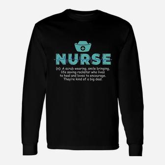 Nurse Definition Rn Registered Nurse Funny Nursing Gift Unisex Long Sleeve | Crazezy UK