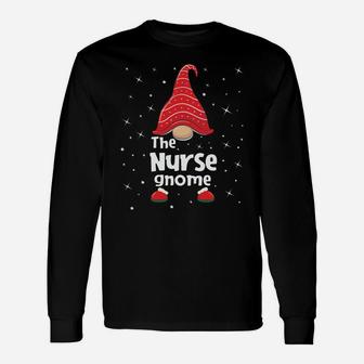 Nurse Gnome Family Matching Christmas Funny Gift Pajama Unisex Long Sleeve | Crazezy AU