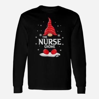 Nurse Gnome Family Matching Christmas Funny Gift Pajama Unisex Long Sleeve | Crazezy