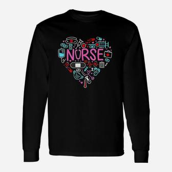 Nurse Love Nursing Student Rn Life Thank You Gifts Unisex Long Sleeve | Crazezy CA