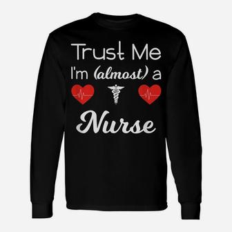 Nursing Student Gift Shirt Funny Saying Nurse School Tshirt Unisex Long Sleeve | Crazezy