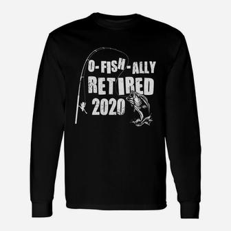 O-fish-ally Retired Retirement 2020 Fishing Long Sleeve T-Shirt - Thegiftio UK