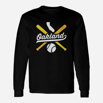 Oakland Baseball Vintage Unisex Long Sleeve | Crazezy