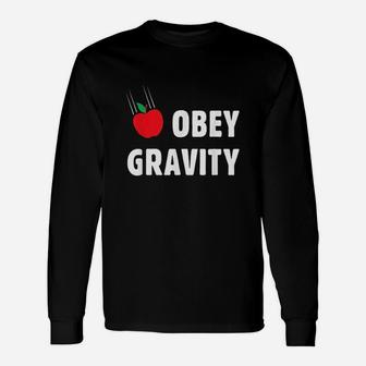 Obey Gravity Apple Unisex Long Sleeve | Crazezy CA