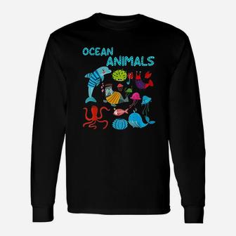 Ocean Animals Unisex Long Sleeve | Crazezy CA