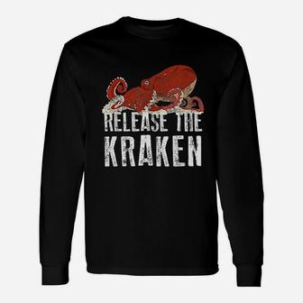 Octopus Release The Kraken Unisex Long Sleeve | Crazezy