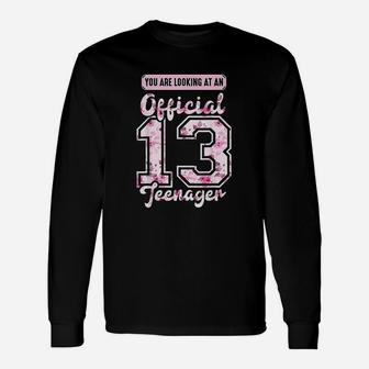 Official 13 Year Old Teenager Flower Unisex Long Sleeve | Crazezy CA
