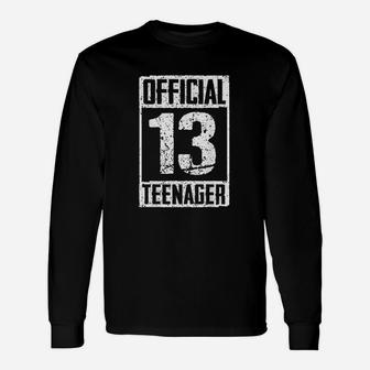 Official Teenager 13 Years Old Unisex Long Sleeve | Crazezy CA