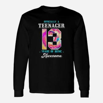 Officially A Teenager 13 Years Of Being Unisex Long Sleeve | Crazezy DE