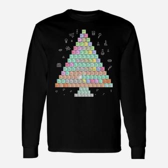 Oh Chemistree Cool Science Chemical Periodic Table Christmas Sweatshirt Unisex Long Sleeve | Crazezy DE