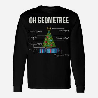 Oh Geometree Apparel Funny Geometry Gift Christmas Math Tree Sweatshirt Unisex Long Sleeve | Crazezy AU