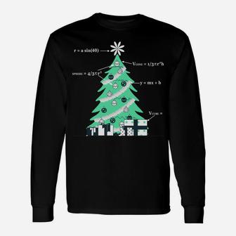 Oh Geometree Christmas Tree Funny Xmas Gift For Math Teacher Sweatshirt Unisex Long Sleeve | Crazezy AU
