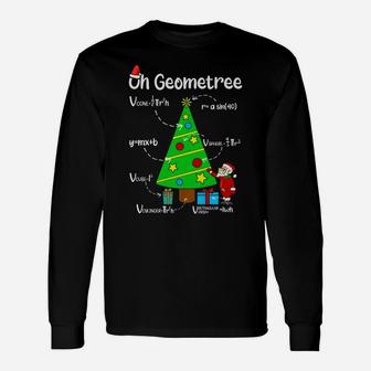 Oh Geometree Geometry Funny Maths Christmas Tree Unisex Long Sleeve | Crazezy DE