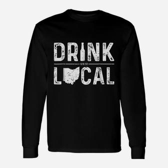 Ohio Drink Local Oh Brewmaster Ohio Beer Drink Local Long Sleeve T-Shirt - Thegiftio UK