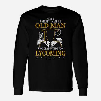Old Man- Graduated From Lycoming College Long Sleeve T-Shirt - Thegiftio UK
