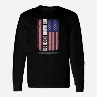 One Nation Under God American Flag Unisex Long Sleeve | Crazezy AU