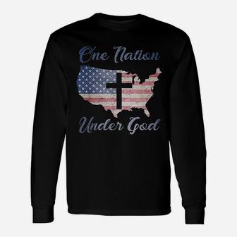 One Nation Under God Unisex Long Sleeve | Crazezy CA