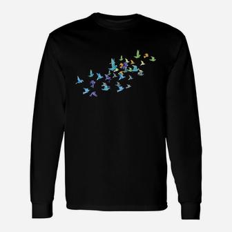 Origami Paper Cranes Japanese Culture Bird Lovers Gift Unisex Long Sleeve | Crazezy CA