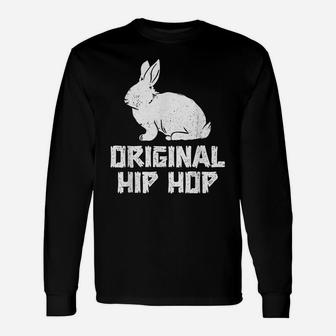 Original Hip Hop Bunny Easter Day Vintage Unisex Long Sleeve | Crazezy UK