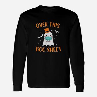 Over This Boo Sheet Unisex Long Sleeve | Crazezy CA