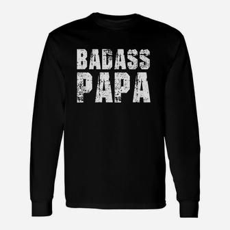 Papa Awesome Parenting Dad Unisex Long Sleeve | Crazezy