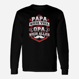 Papa Opa Opi Großvater Großpapa Langarmshirts - Seseable