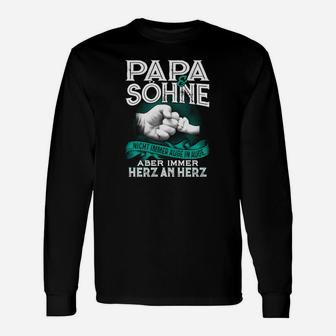 Papa Sohne Nicht Immer Auge In Auge Langarmshirts - Seseable