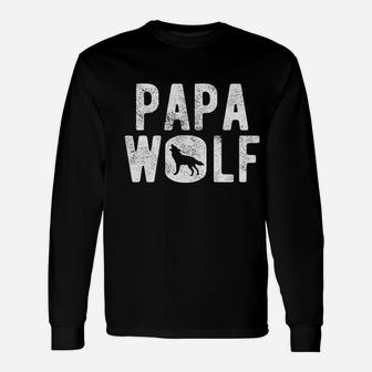 Papa Wolf Camping Pack Unisex Long Sleeve | Crazezy UK