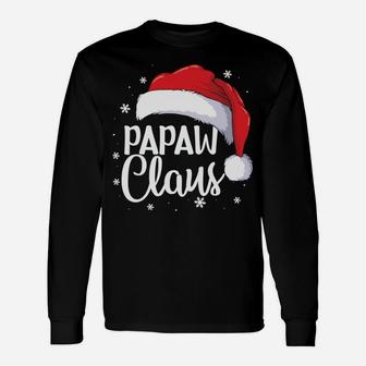 Papaw Claus Christmas Family Matching Pajama Santa Gift Sweatshirt Unisex Long Sleeve | Crazezy