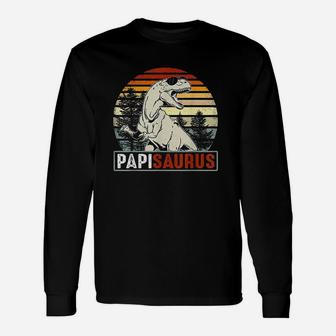 Papisaurus Papi Saurus Dinosaur Vintage Unisex Long Sleeve | Crazezy DE