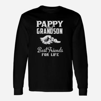 Pappy And Grandson Best Friends For Life Unisex Long Sleeve | Crazezy CA