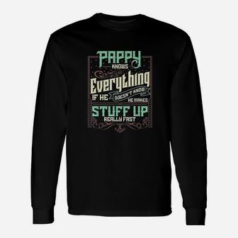 Pappy Knows Everything Unisex Long Sleeve | Crazezy DE