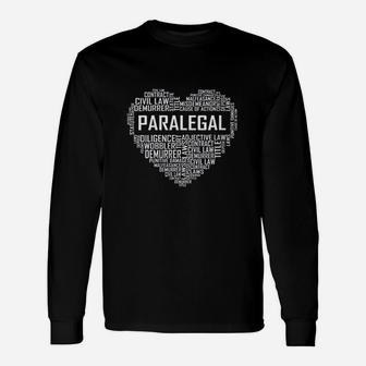 Paralegal Heart Unisex Long Sleeve | Crazezy DE