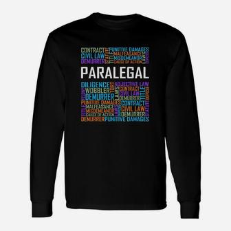 Paralegal Words Unisex Long Sleeve | Crazezy DE