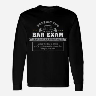 Passing The Bar Exam Is Easy As Riding A Bike Unisex Long Sleeve | Crazezy CA