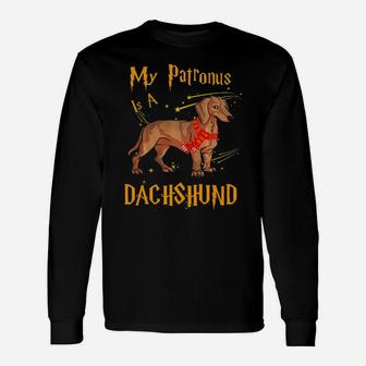 My Patronus Is A Dachshund Long Sleeve T-Shirt - Monsterry UK
